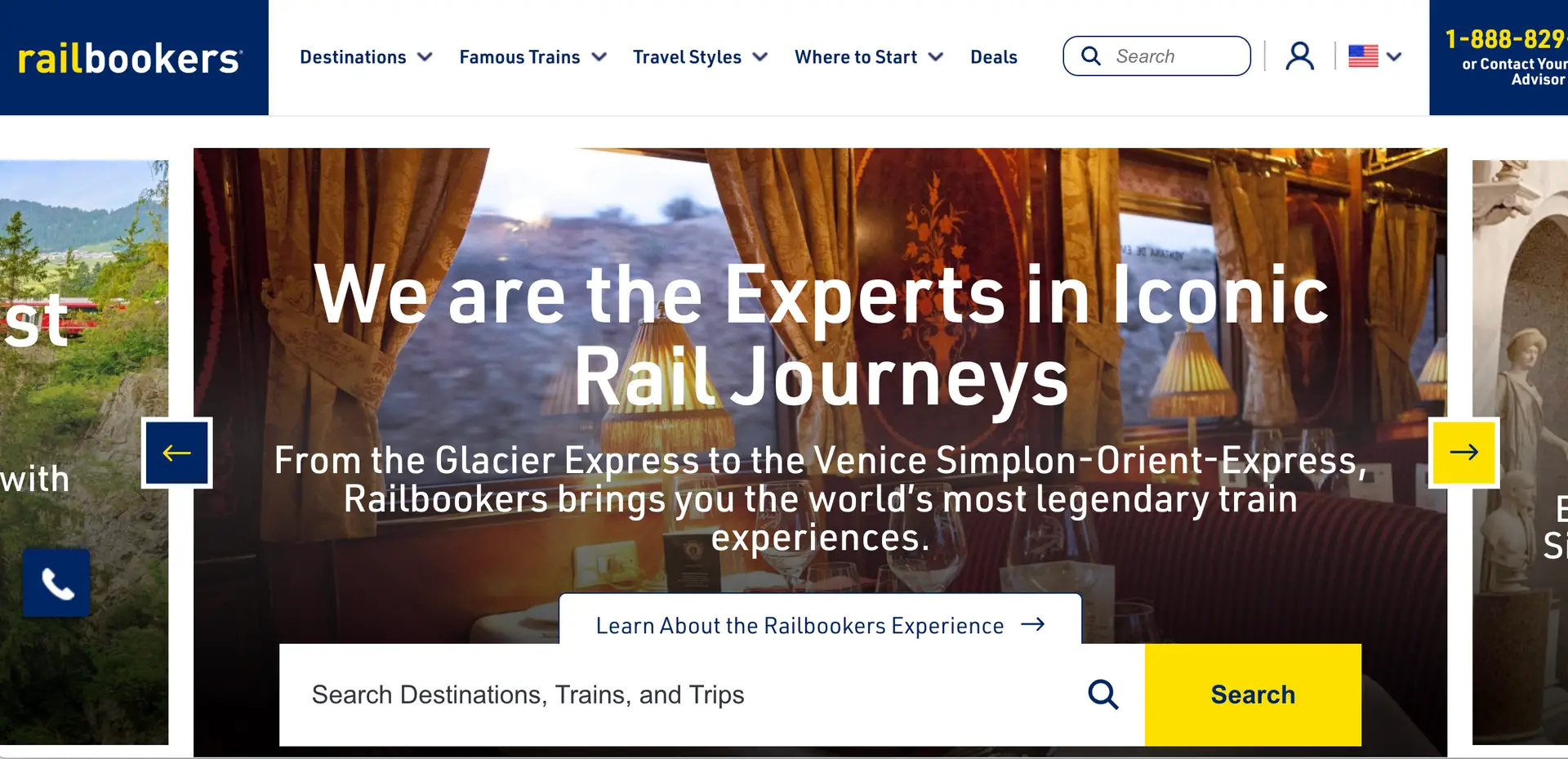 Railbookers for train travel experiences